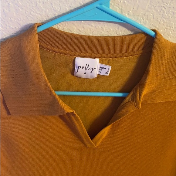 Mustard right mid thigh dress princess Polly - Picture 3 of 3